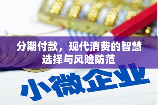 鹤山分期付款，现代消费的智慧选择与风险防范
