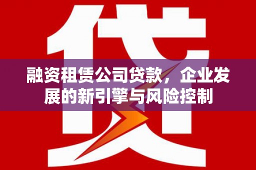 鹤山融资租赁公司贷款，企业发展的新引擎与风险控制