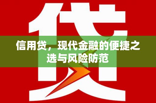 鹤山信用贷，现代金融的便捷之选与风险防范