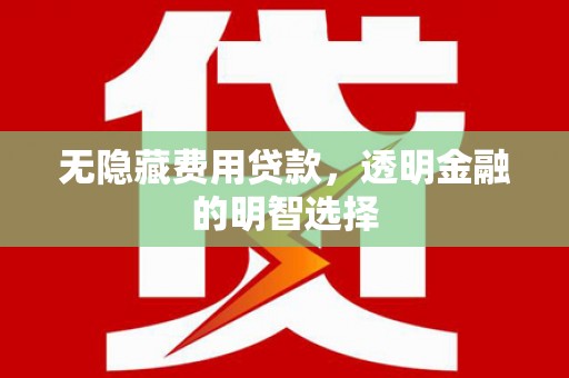 鹤山无隐藏费用贷款，透明金融的明智选择