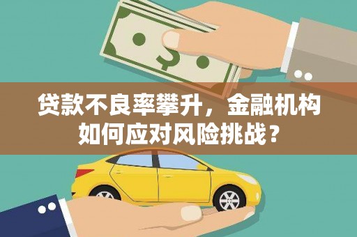 鹤山贷款不良率攀升，金融机构如何应对风险挑战？